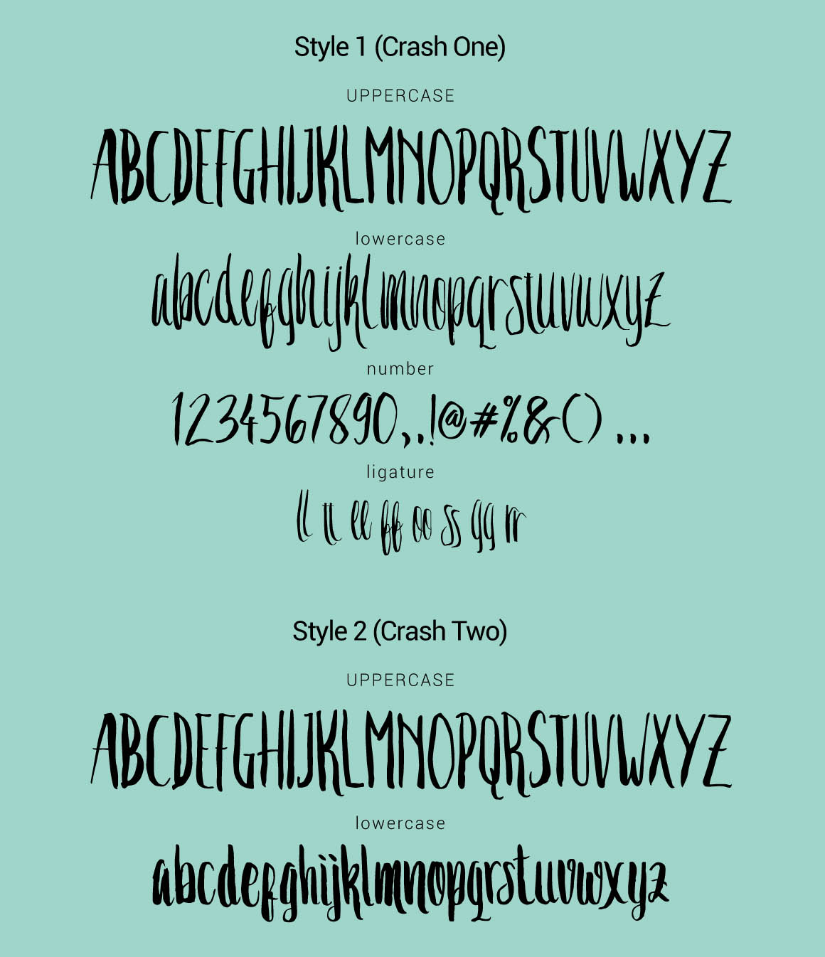 Crash One Typeface