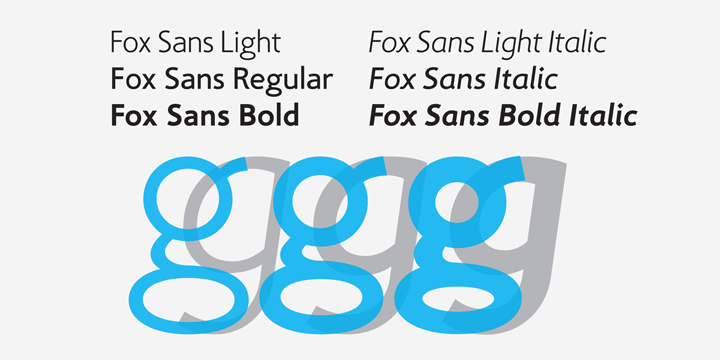 Fox Sans TRF Font Family