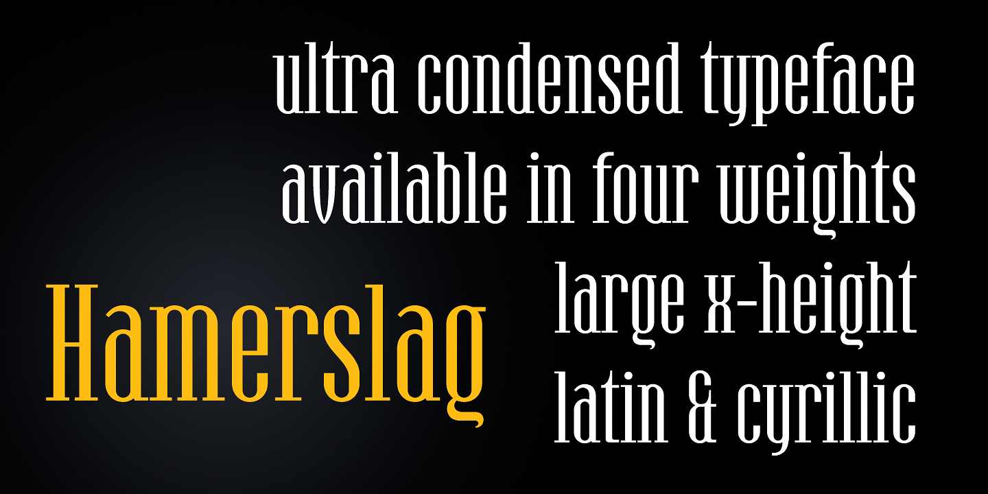 Hamerslag Typeface