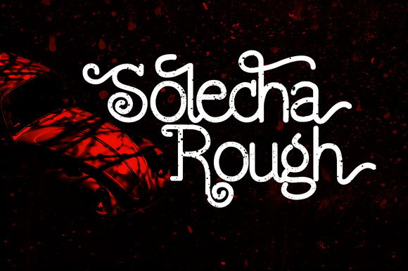 Solecha Rough Typeface