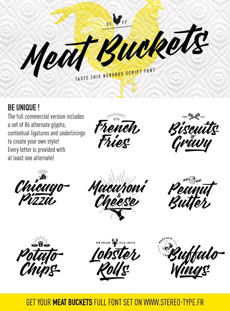 Meat Buckets Font