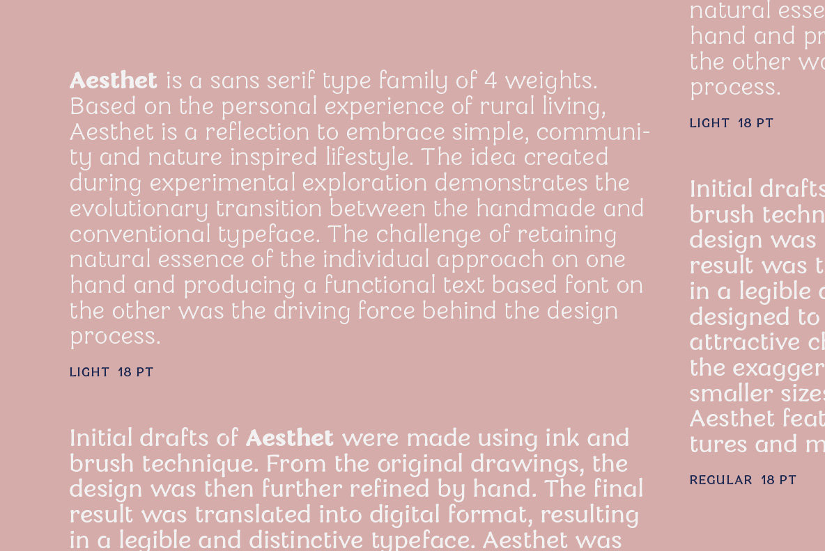 Aesthet Font Family