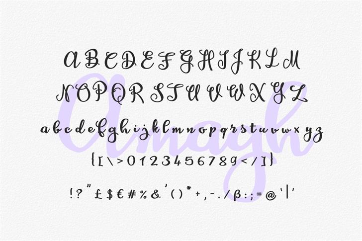 Amagh Script Font