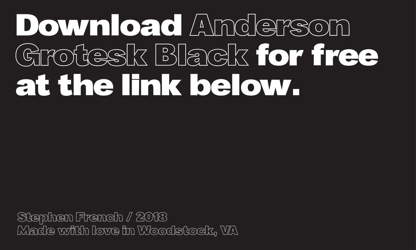 Anderson Grotesk Black Font
