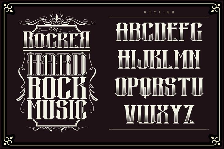 Black Oval Typeface