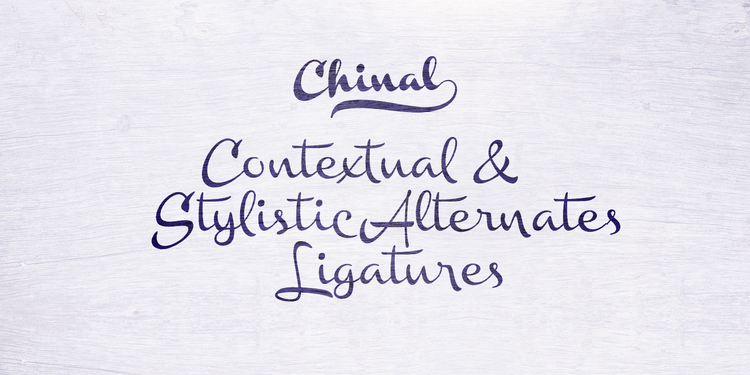 Chinal Script Font