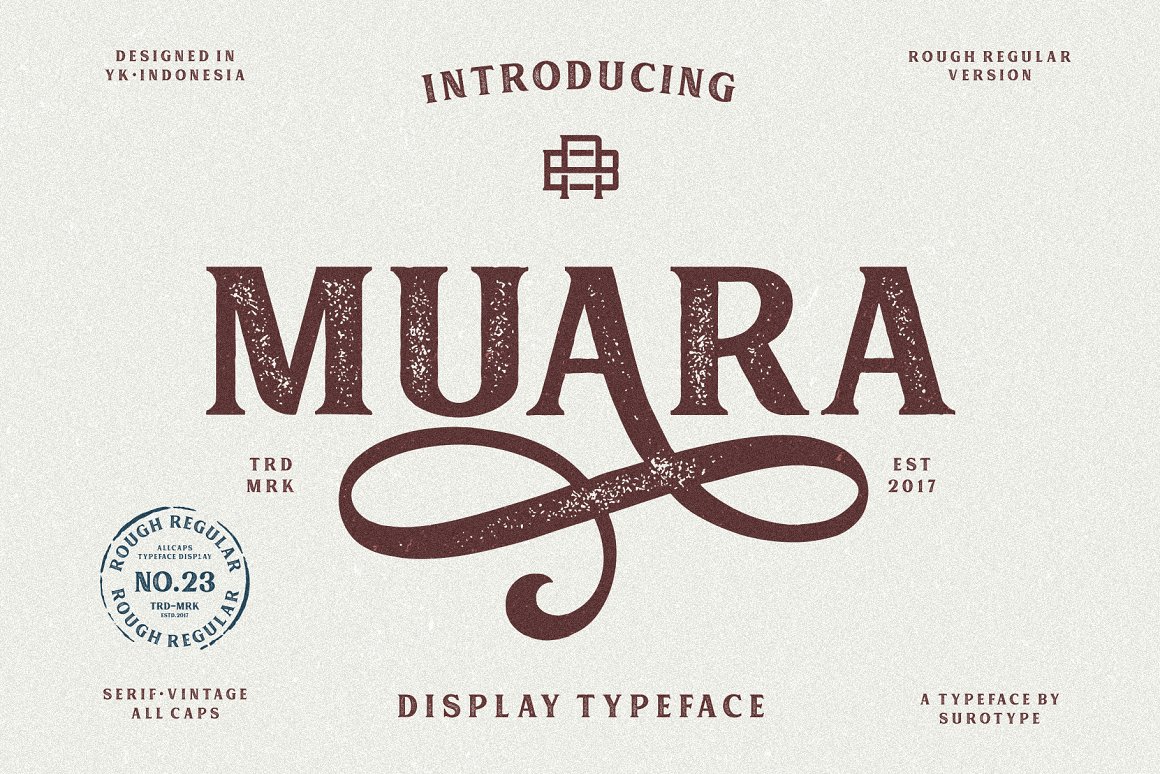 Muara Rough Typeface