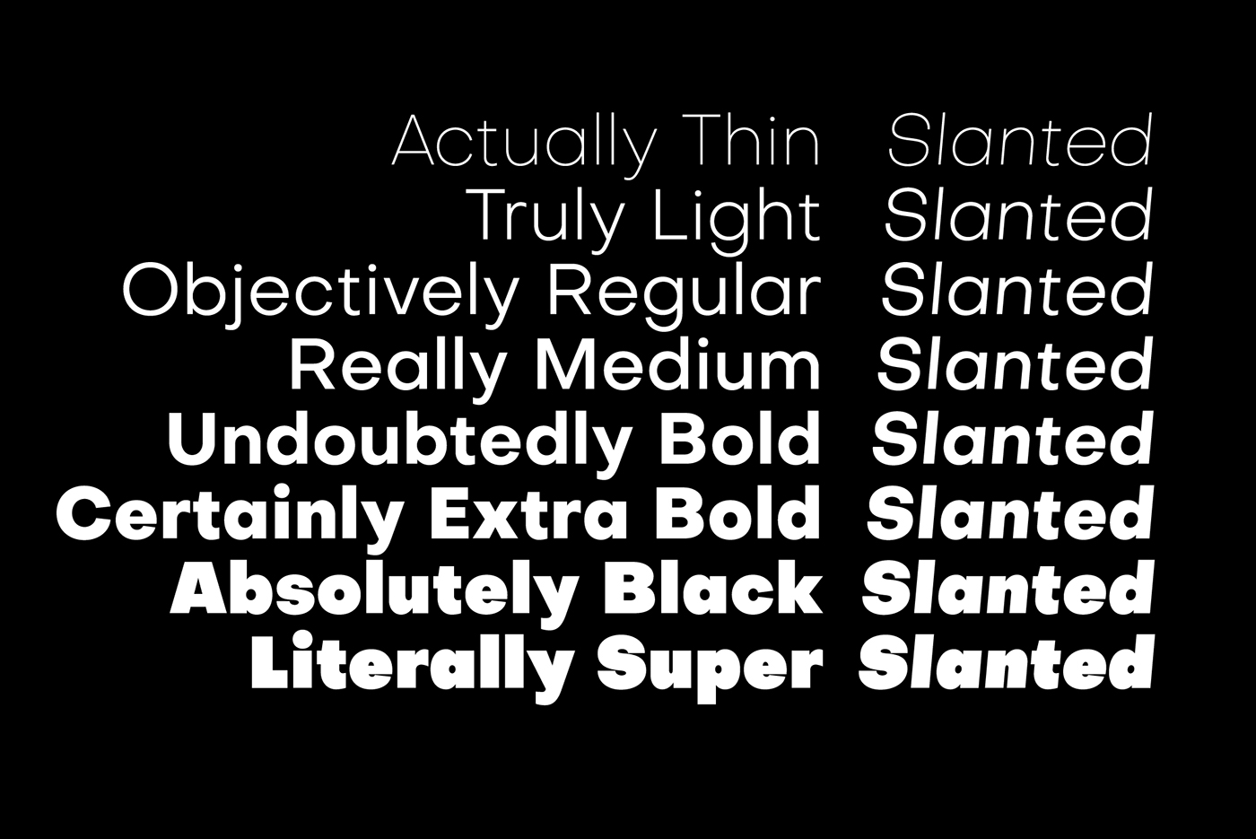 Objective Font Family