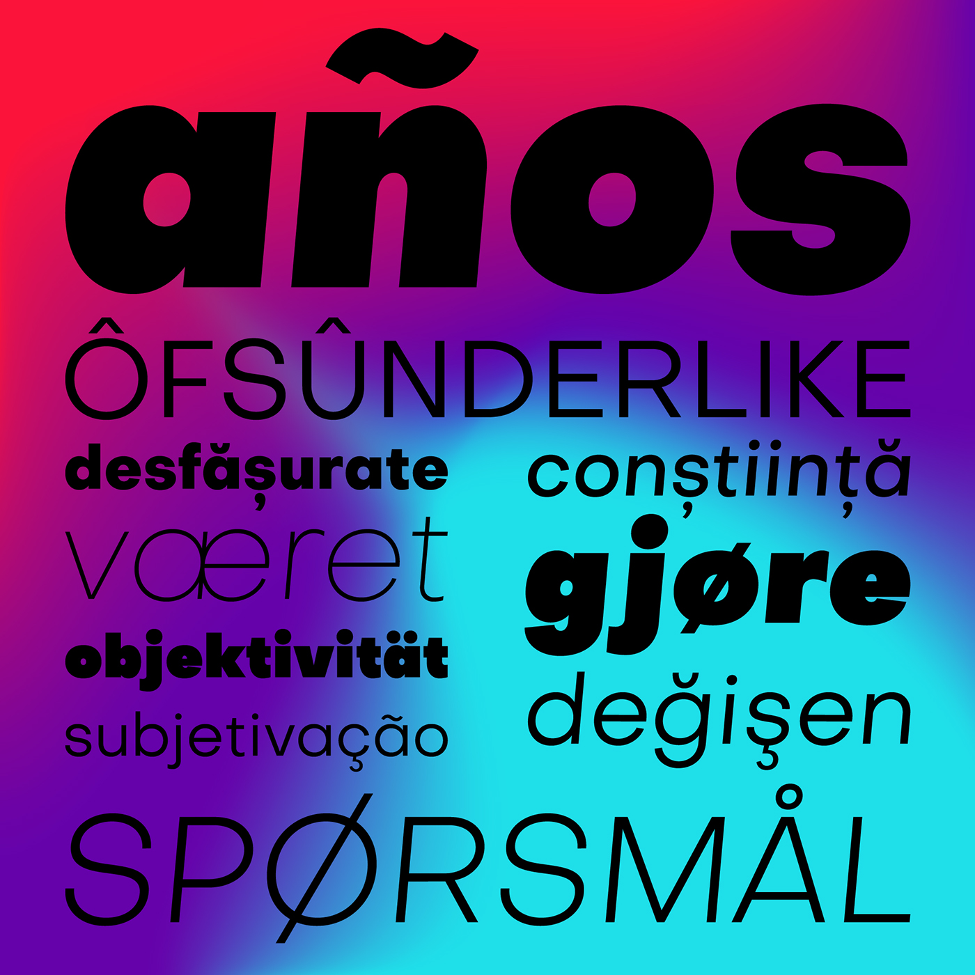 Objective Font Family