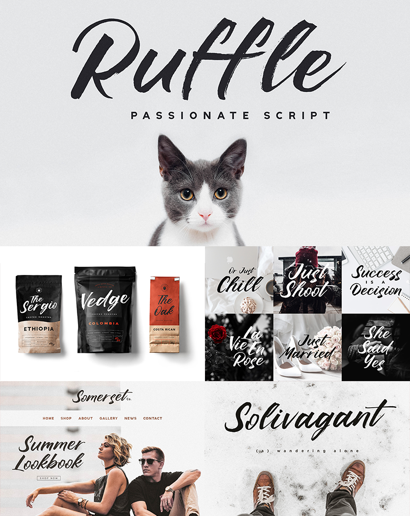 Ruffle Brush Font