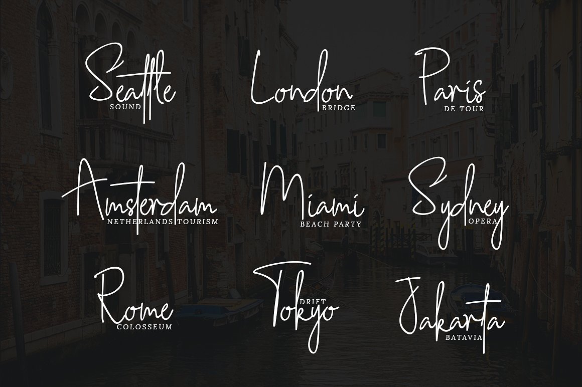 Southampton Signature Style Font