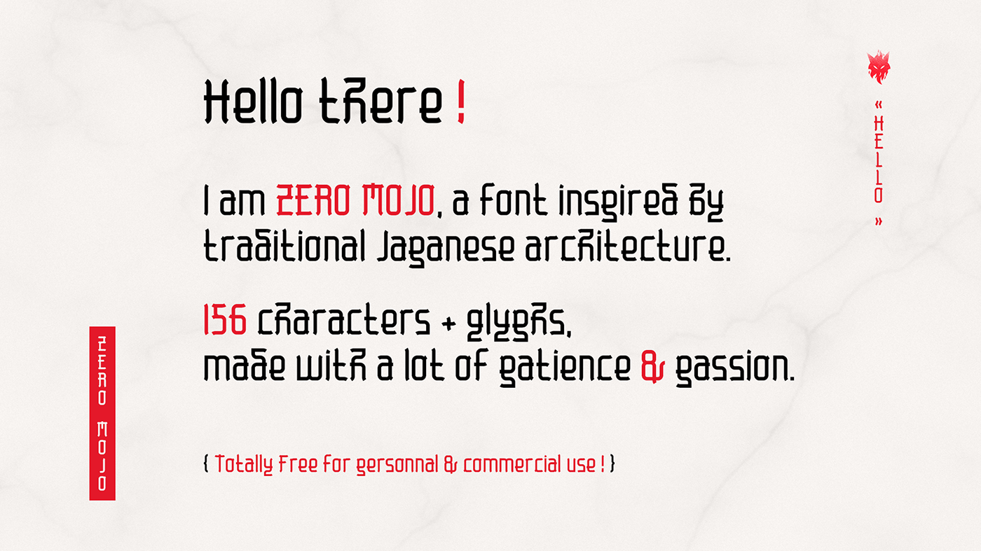 Zero Mojo Font