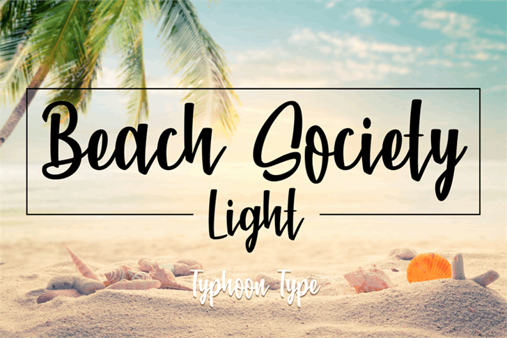 Beach Society Brush Font