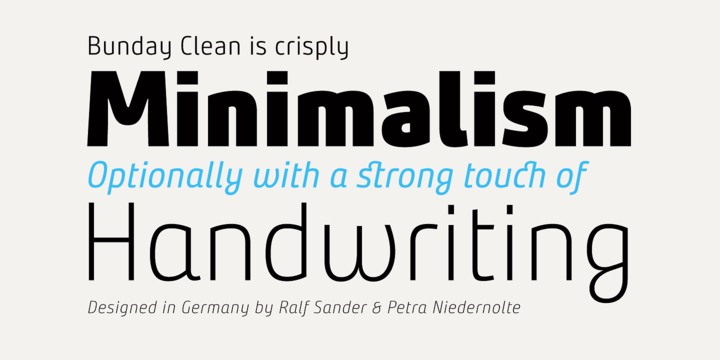 Bunday Clean Font Family