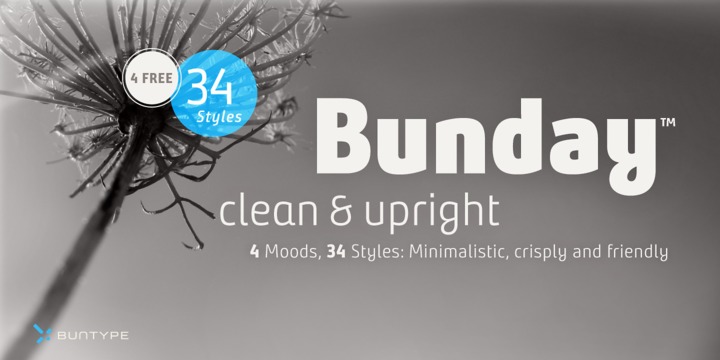 Bunday Clean Font Family