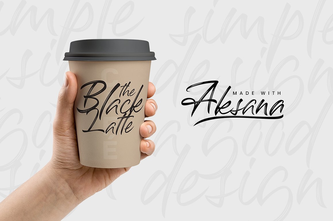 Aksana Brush Font