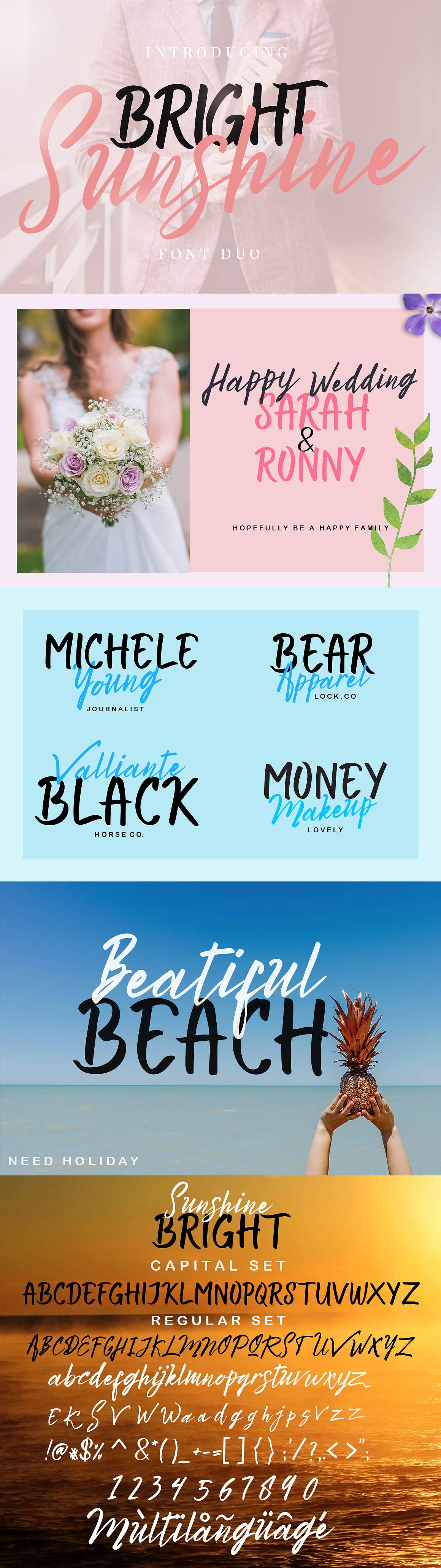 Bright Sunshine Script Font