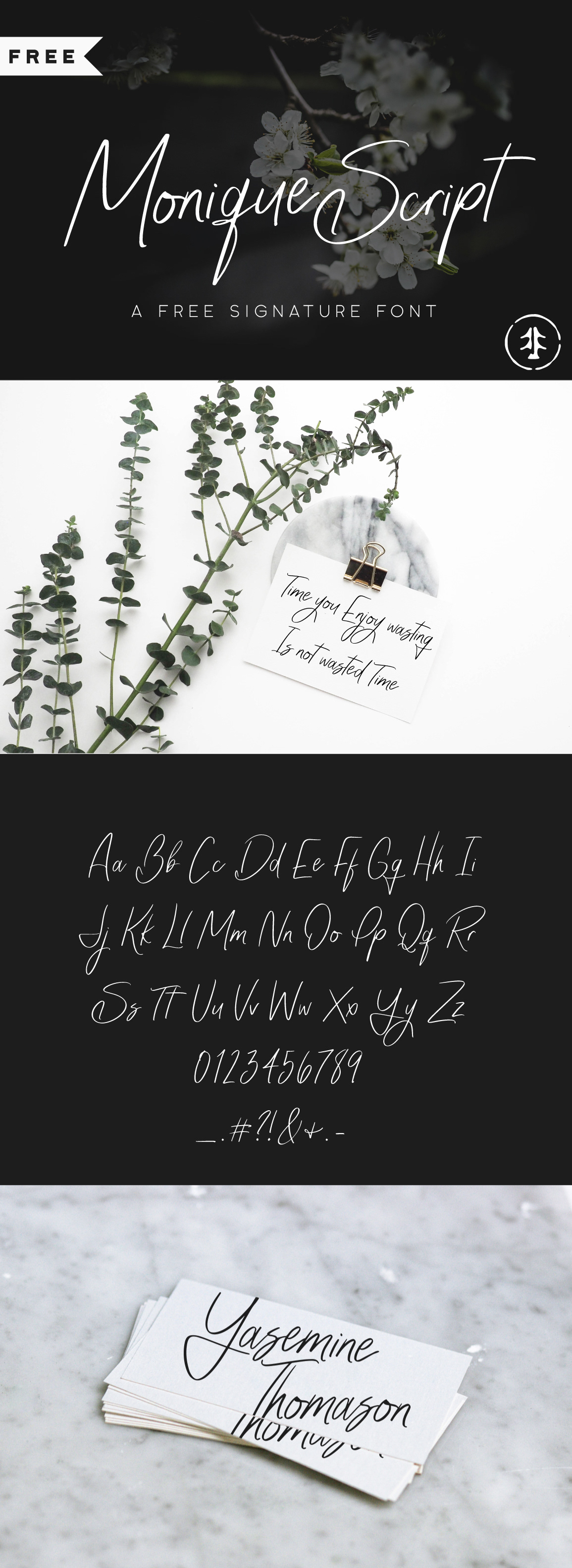 Monique Script Font