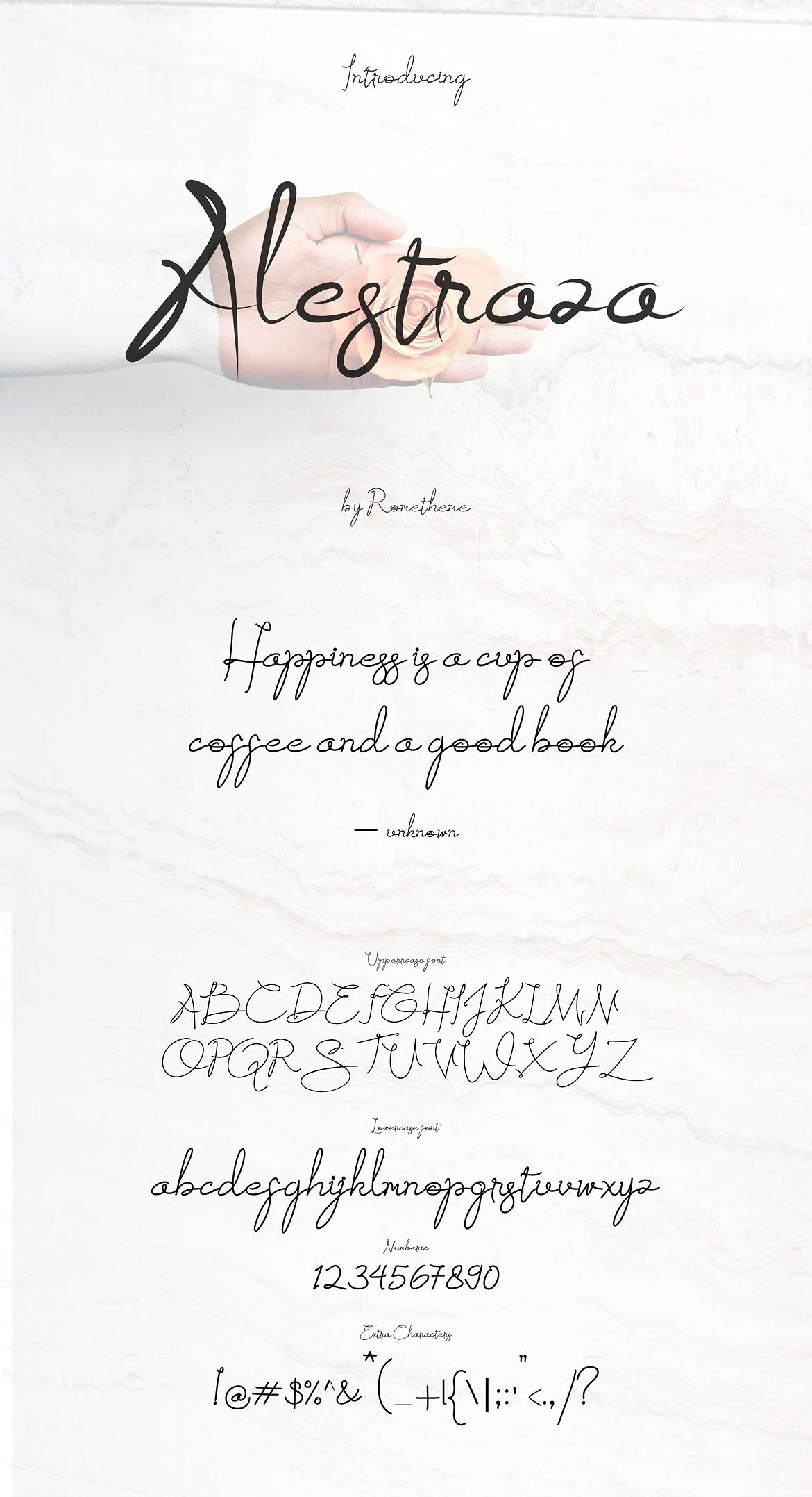 Alestraza Brush Font