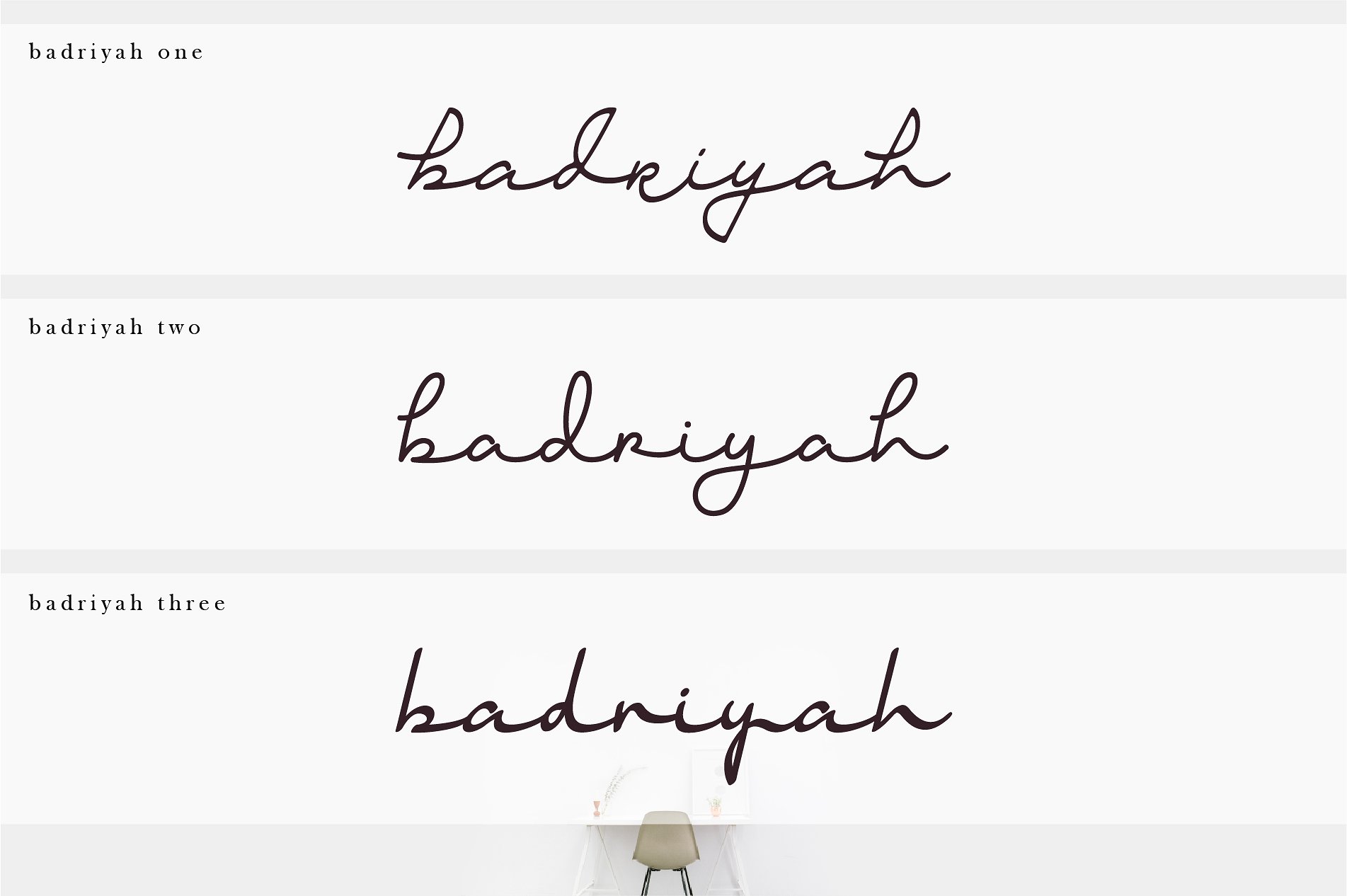 Badriyah Signature Font