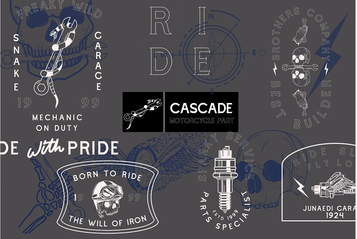 Cascade Motorcycle Font