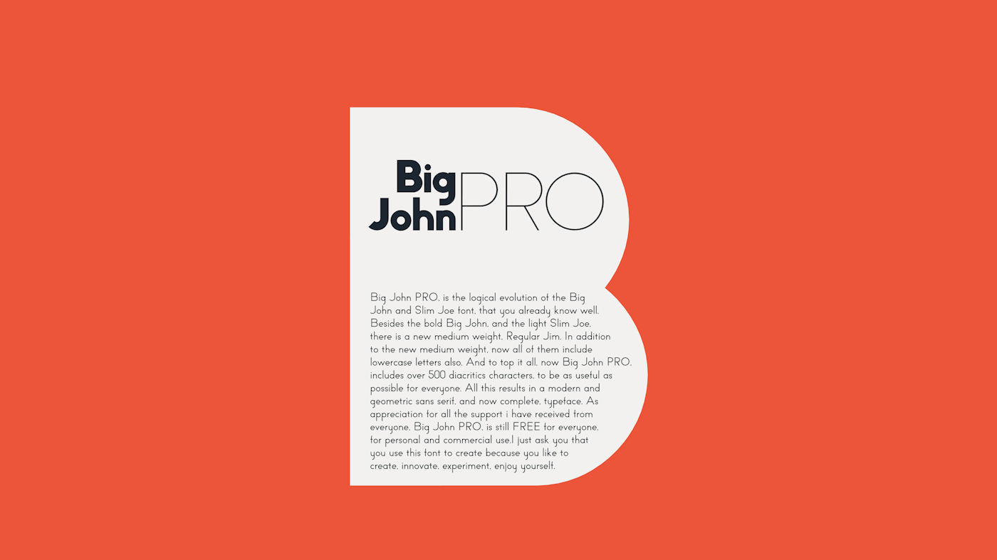 Big John PRO Typeface