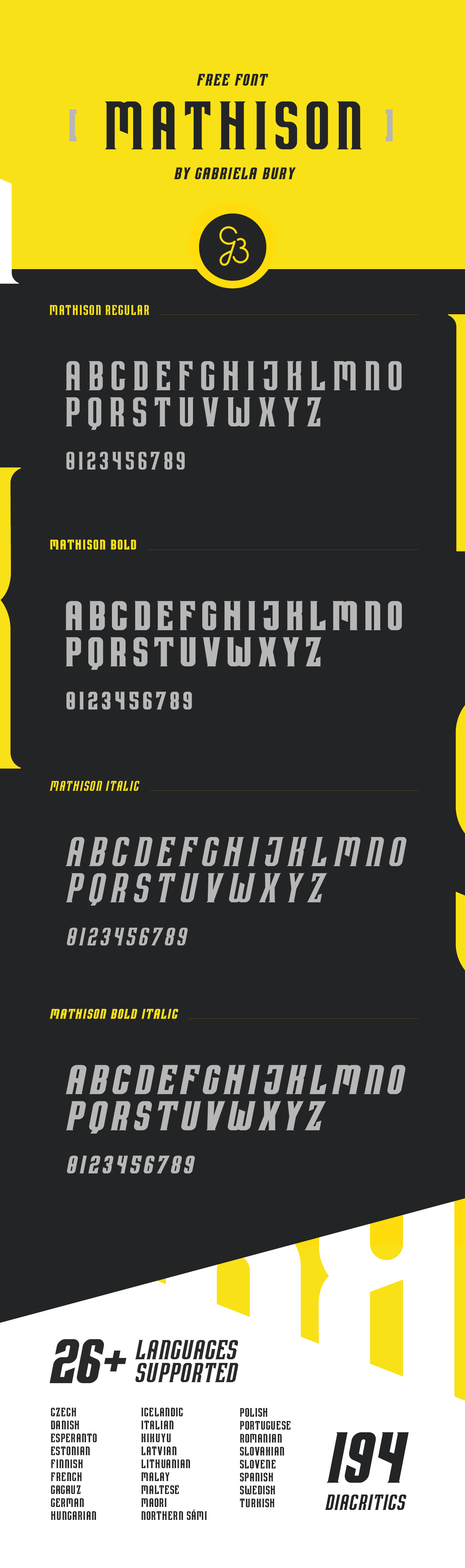 Mathison Typeface