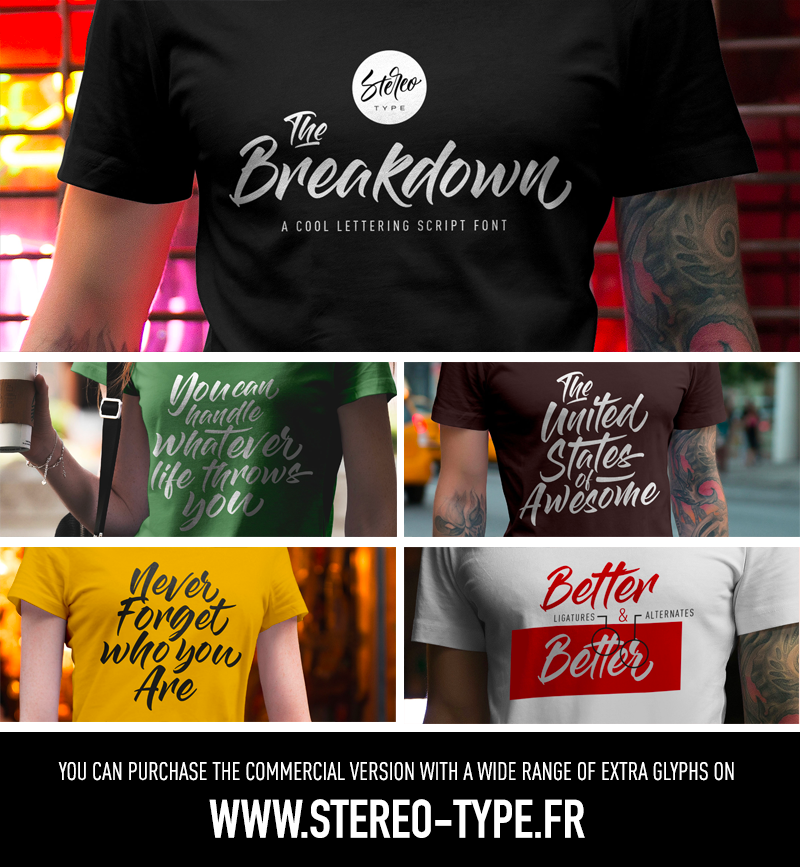 The Breakdown Script Font