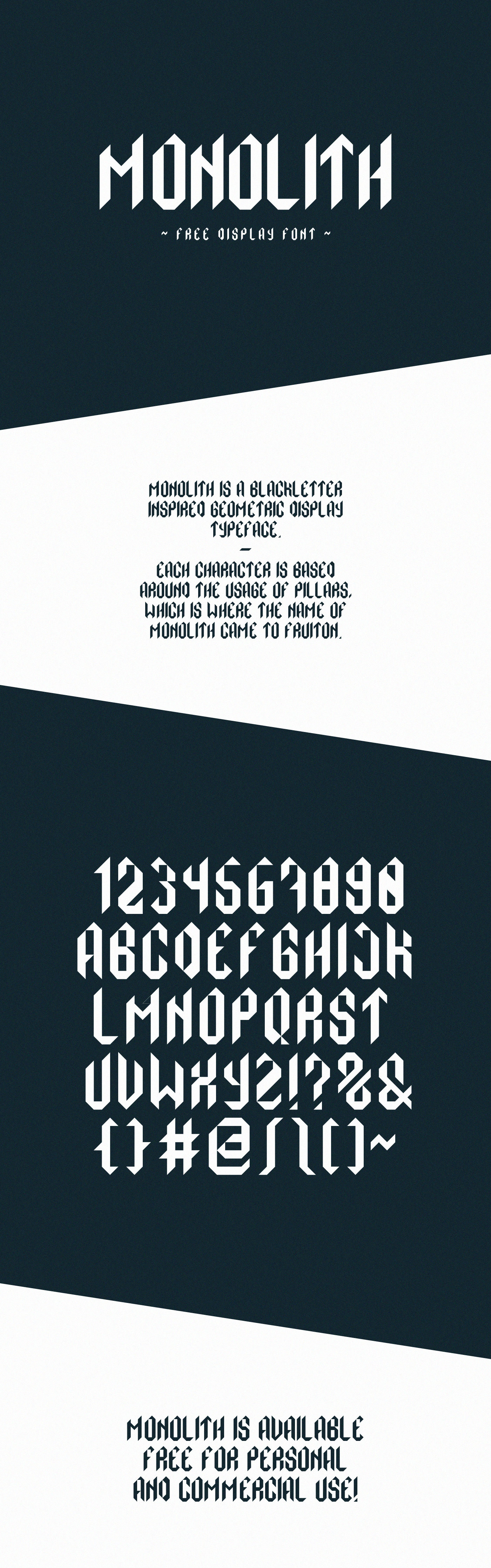 Monolith Typeface