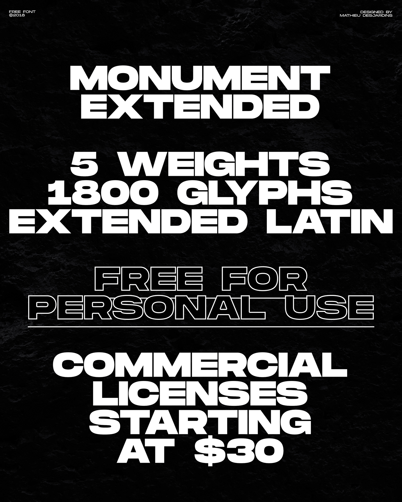 Monument Extended Font Family