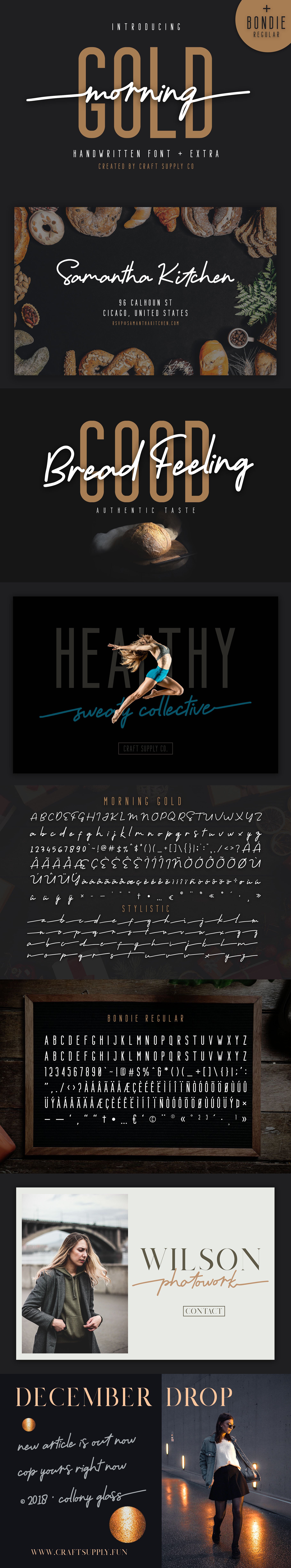 Morning Gold Handwritten Font