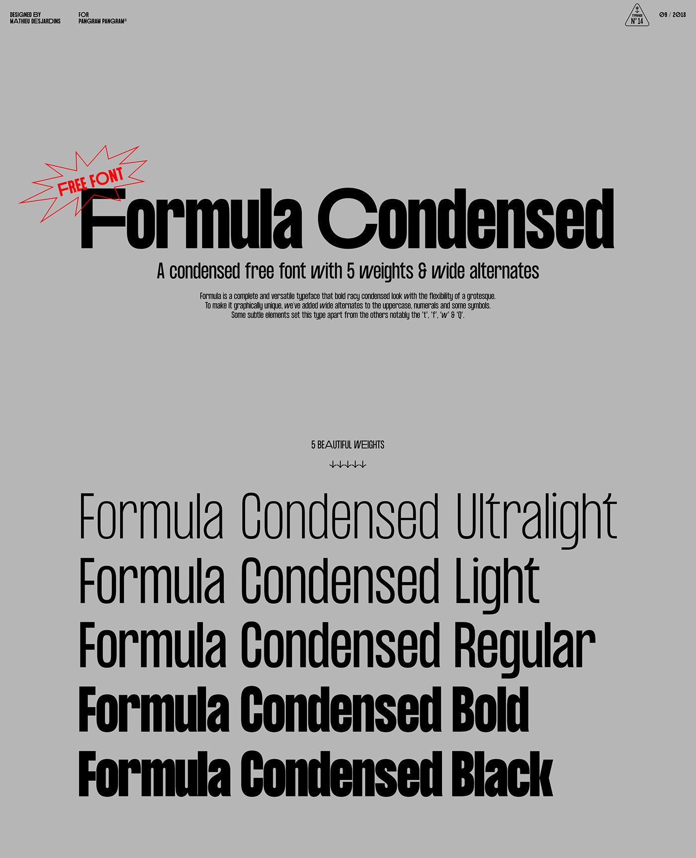 Formula Consensed Font Family