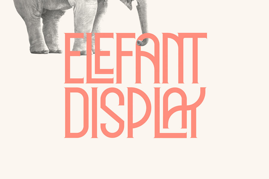 Elephant Display Font