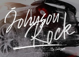 Johnson Rock Brush Font
