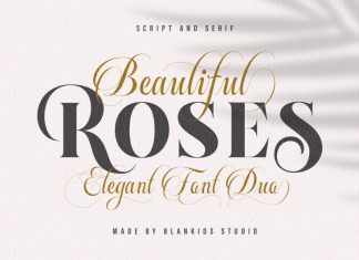 Beautiful Roses Font Duo