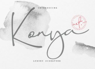 Konya Signature Font