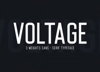 Voltage Typeface