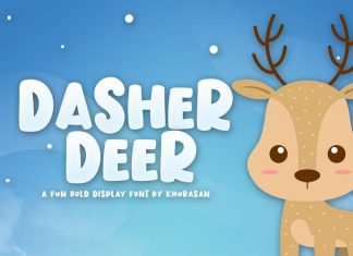 Dasher Deer Font