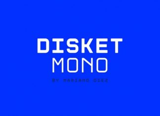 Disket Mono Font