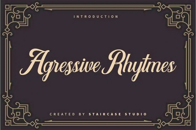 Agressive Rhytmes Font