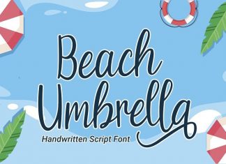 Beach Umbrella Font