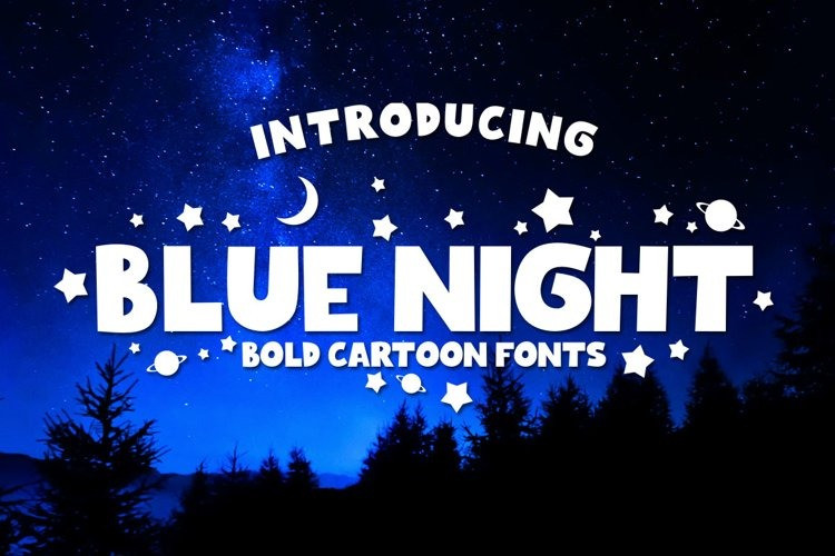 Blue Night Font