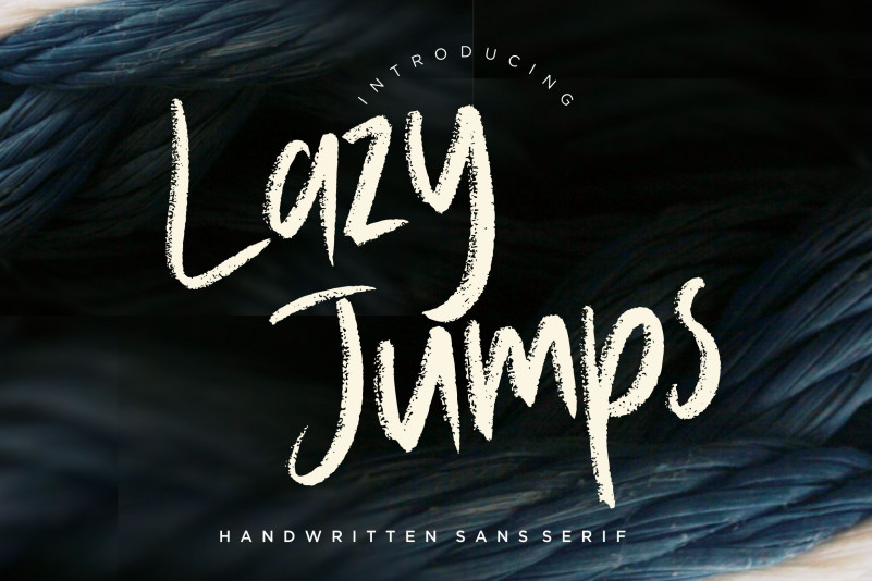Lazy Jumps Font