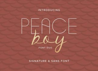 Peace Boy Font