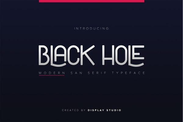 Black Hole Font