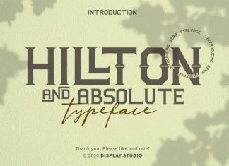 Hillton and Absolute Font