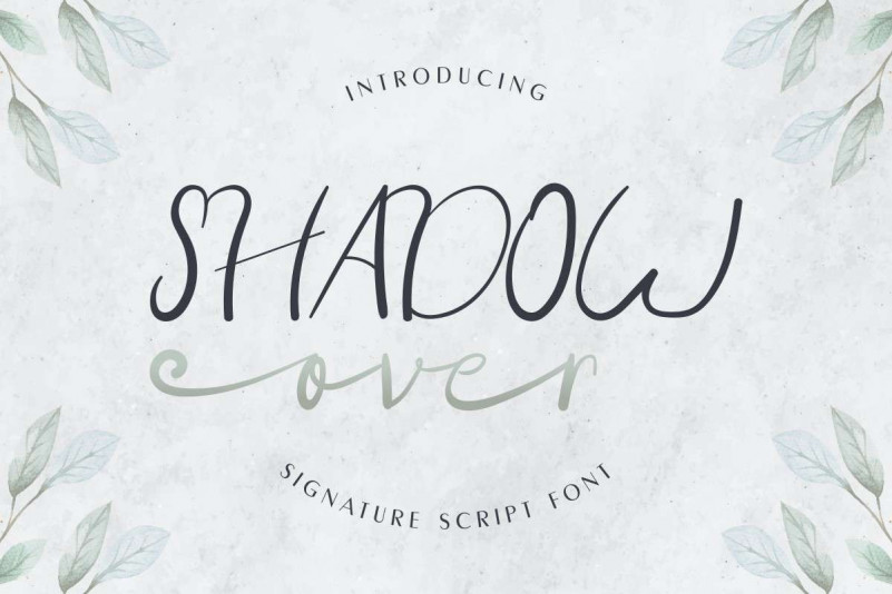 Shadow Over Font