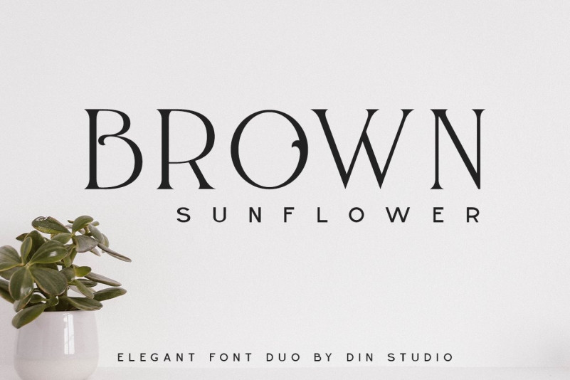 Brown Sunflower Font
