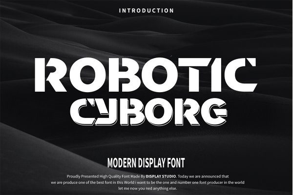 Robotic Cyborg Font
