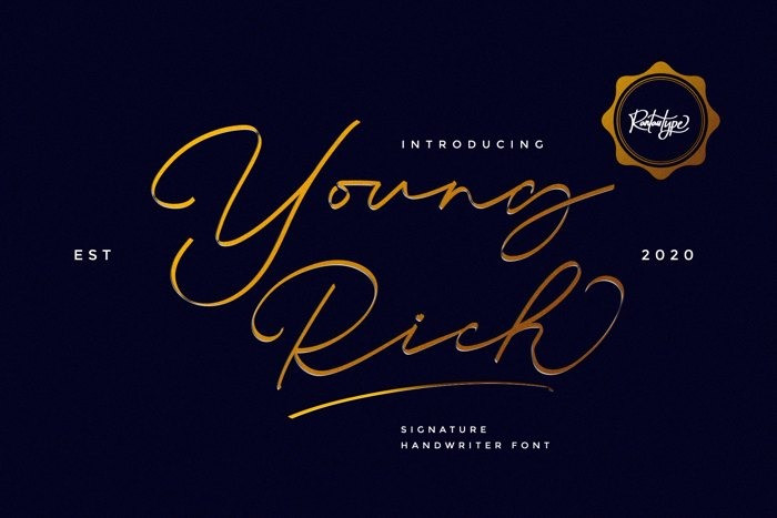 Young Rich Font
